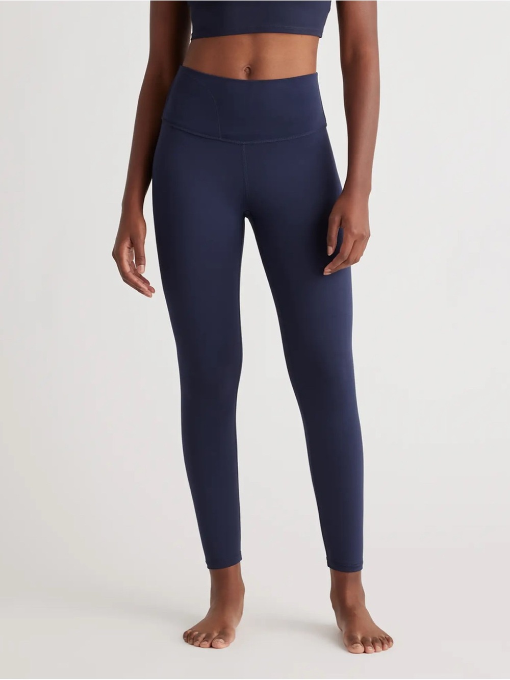Quince Ultra-Form High-Rise Pocket Leggings Black Medium Buttery Soft Stretch